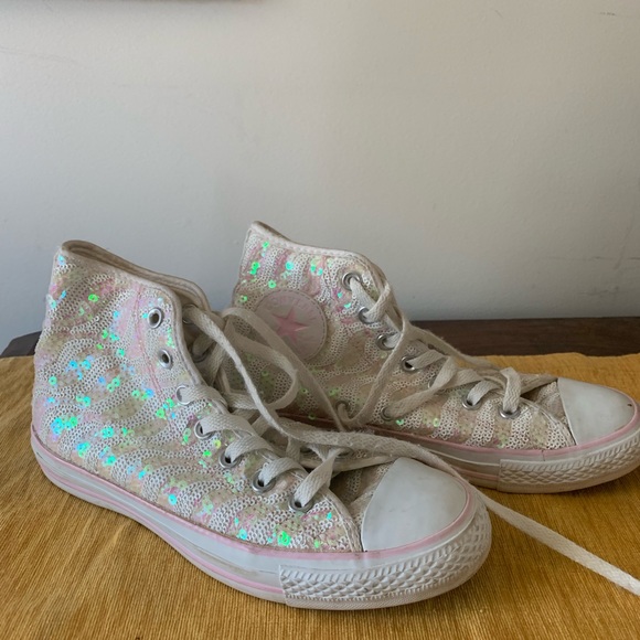 converse sequin high tops